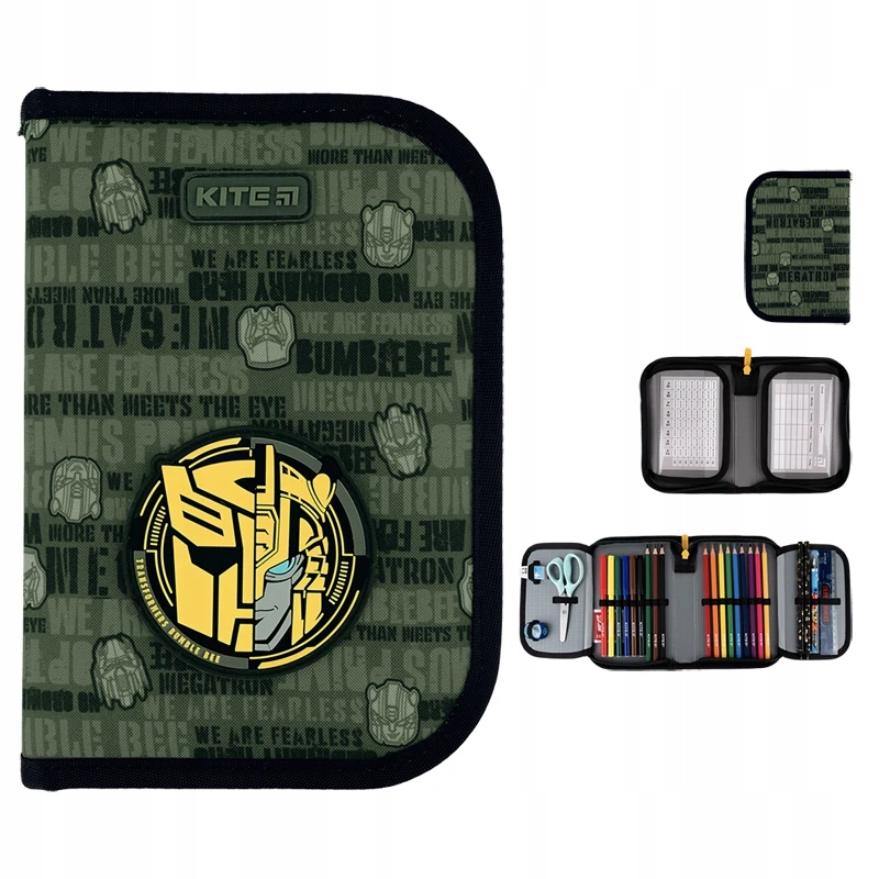 PIÓRNIK ROZKŁADANY SZKOLNY Z WYPOSAŻENIEM DLA CHŁOPCA TRANSFORMERS KITE