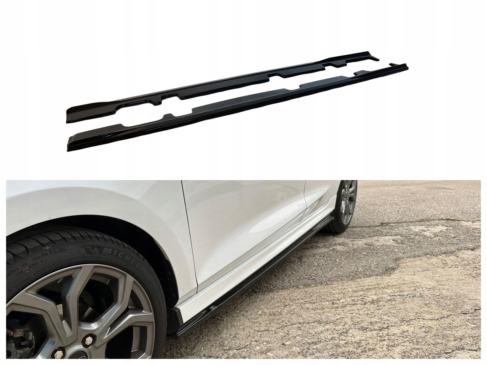 Kryty prahů pro Ford Fiesta MK7 VIII 2017-2023 Hatchback