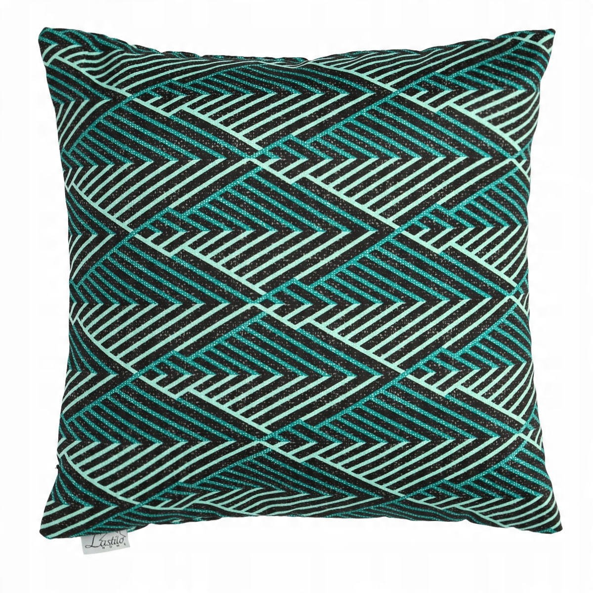 

Poszewka dekoracyjna 40x40 geometryczna zielona