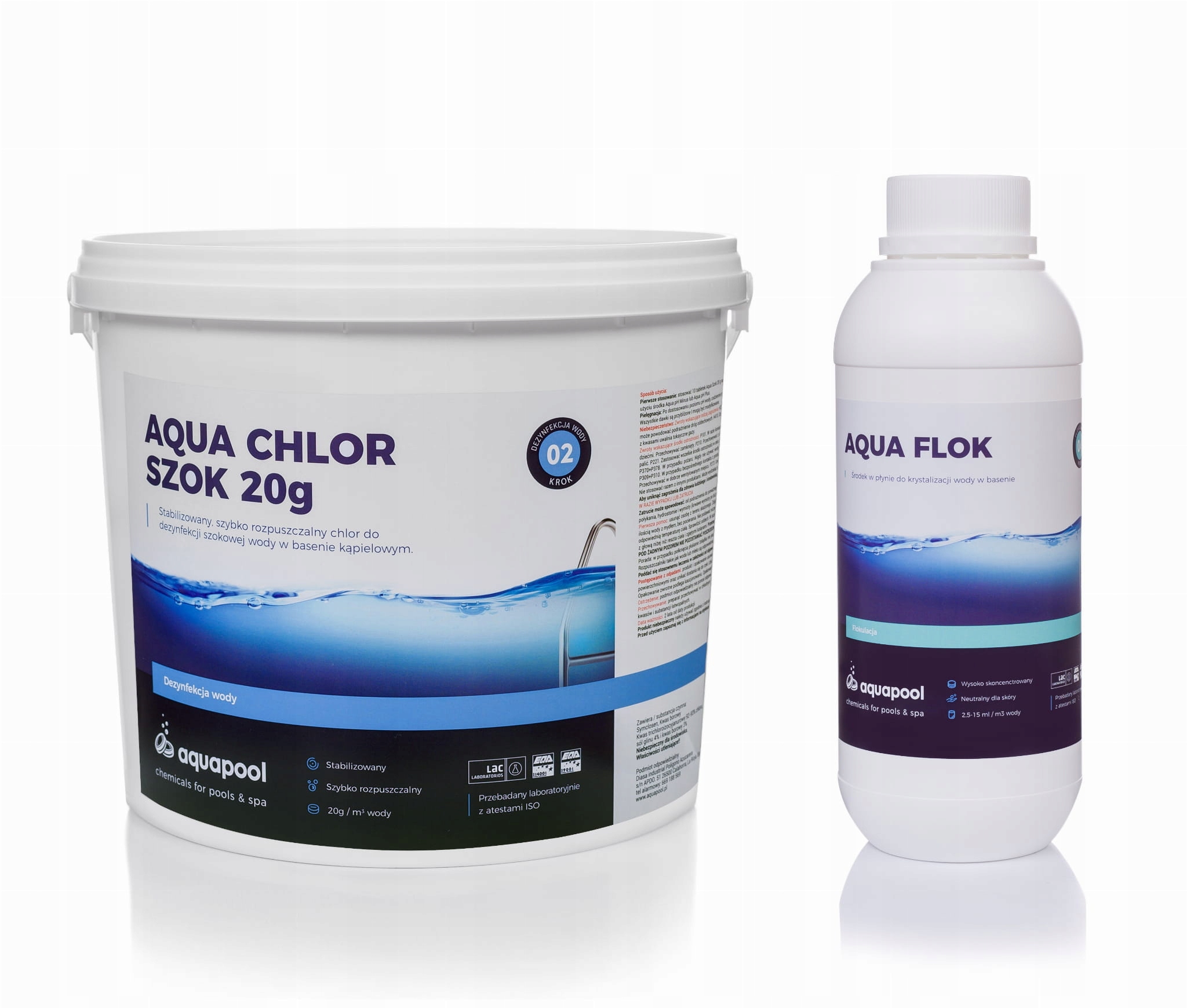 

Chlor Szok Tabletki 20 g Do Basenu 3 kg + Flok 1 l