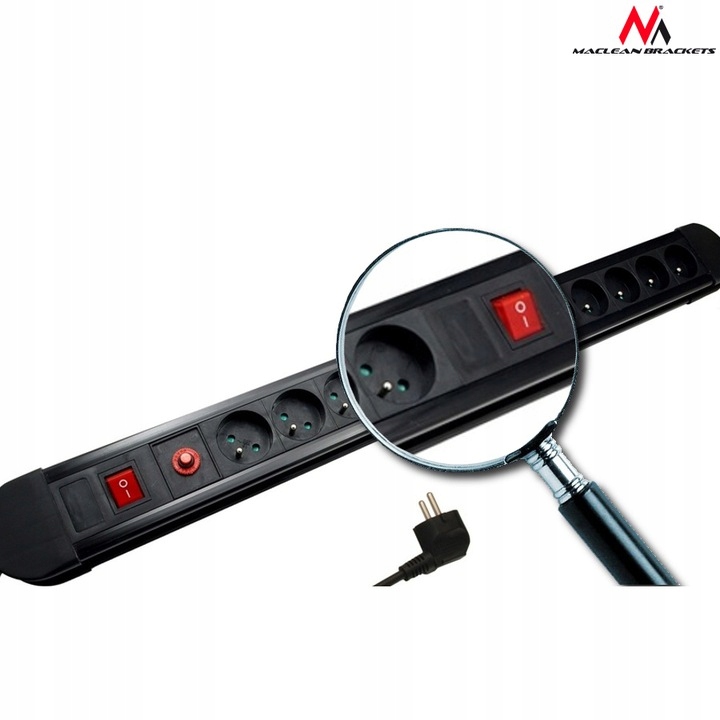 PRZEDŁUŻACZ 10 GNIAZD LISTWA ZASILAJĄCA BYDGOSZCZ Długość przewodu 1.5 m