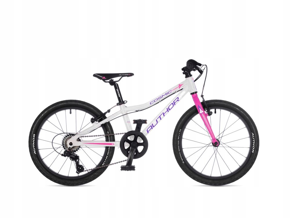 Lekki Rower dla dziewczynki Author Cosmic 20 biało różowy model 2025 Łódź