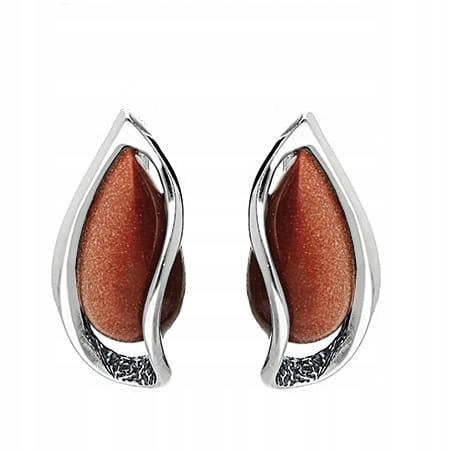 Stříbrné Klipy Písek Pouště K438 Stříbro 925