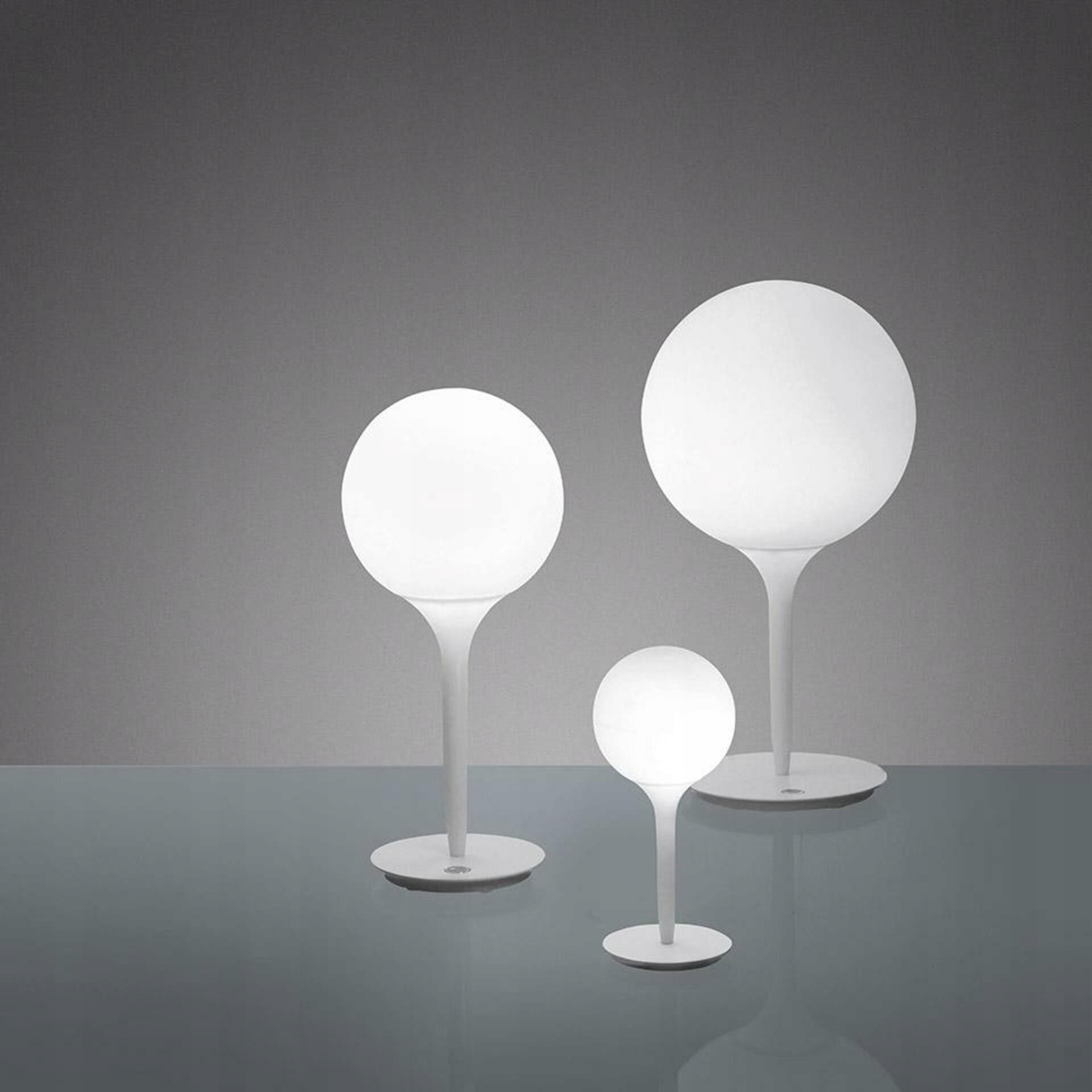 Artemide Castore 14 stolná dizajnová lampa, biela, E14, 314 mm