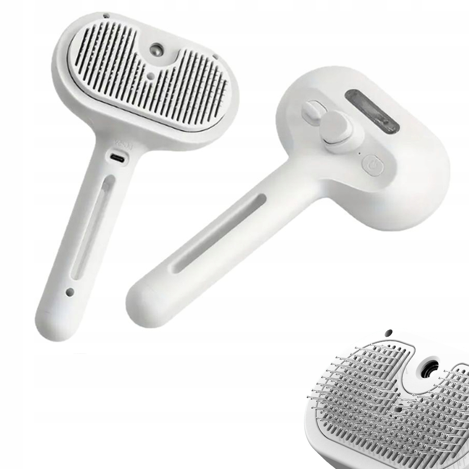 Levně Elektrický Parní Kartáč Na Česání Srsti Psa Kočky, Samočistící