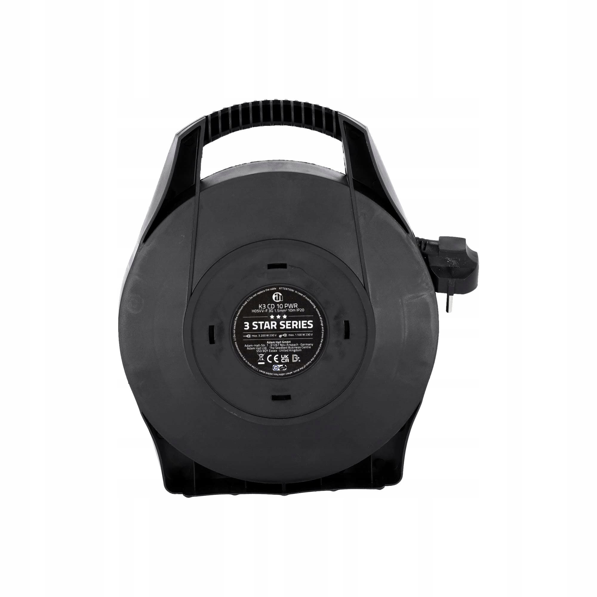 ADAM HALL CABLES 3 STAR CD 10 PWR Kabel Bębnowy 4x Schuko 10m — miniatura 5