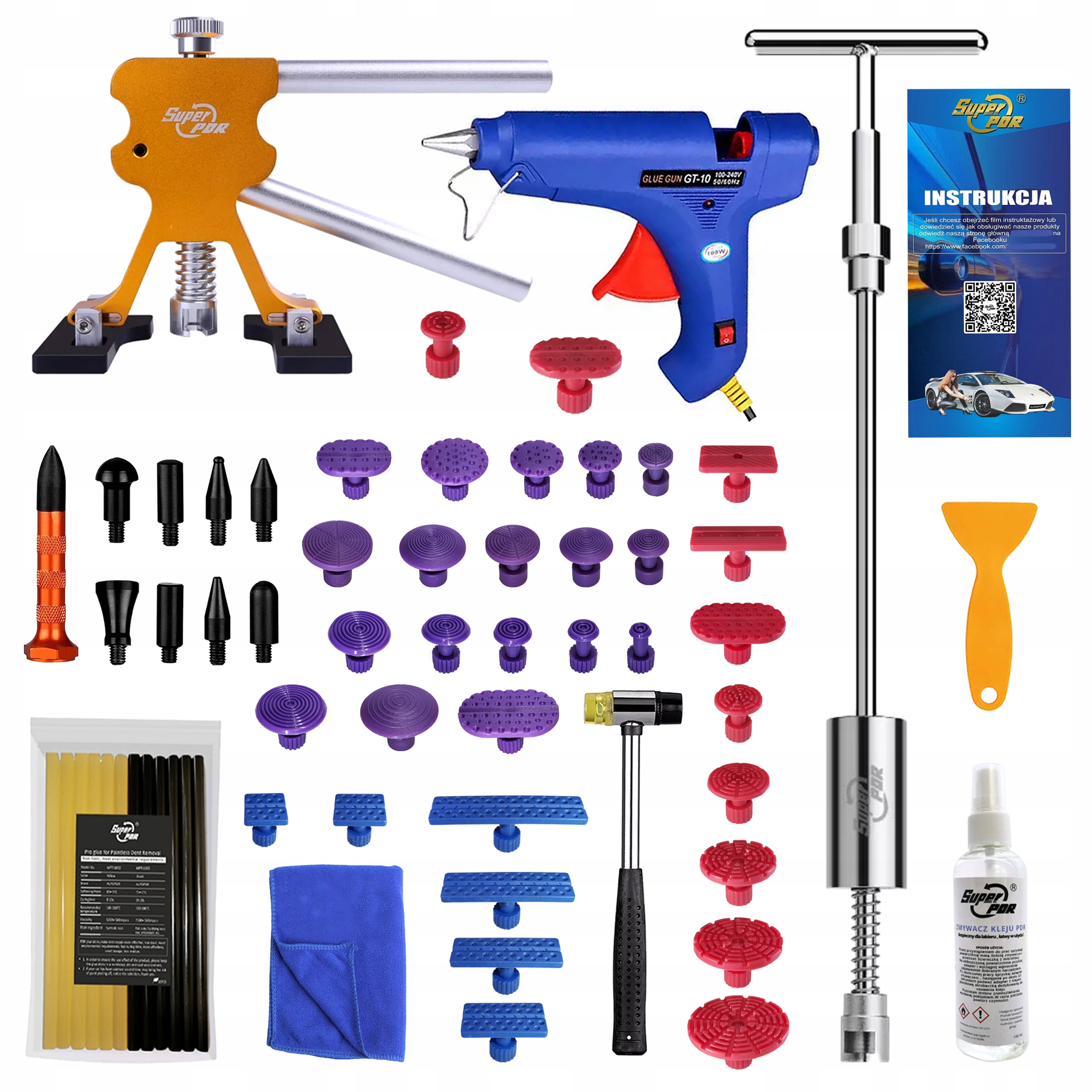 Sada pro odstraňování promáčklin karoserie Setrvačné kladivo