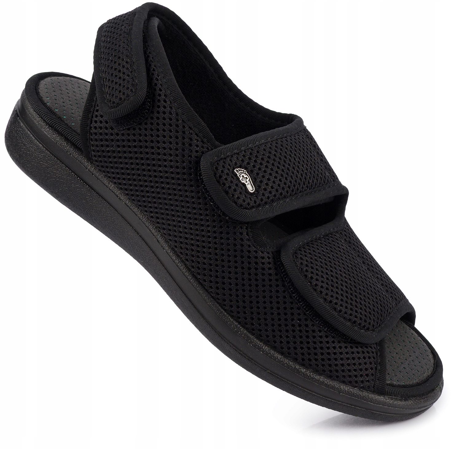 Dr Orto Damskie Buty Sandały Ortopedyczne Zdrowotne Na Rzep Czarne r. 36