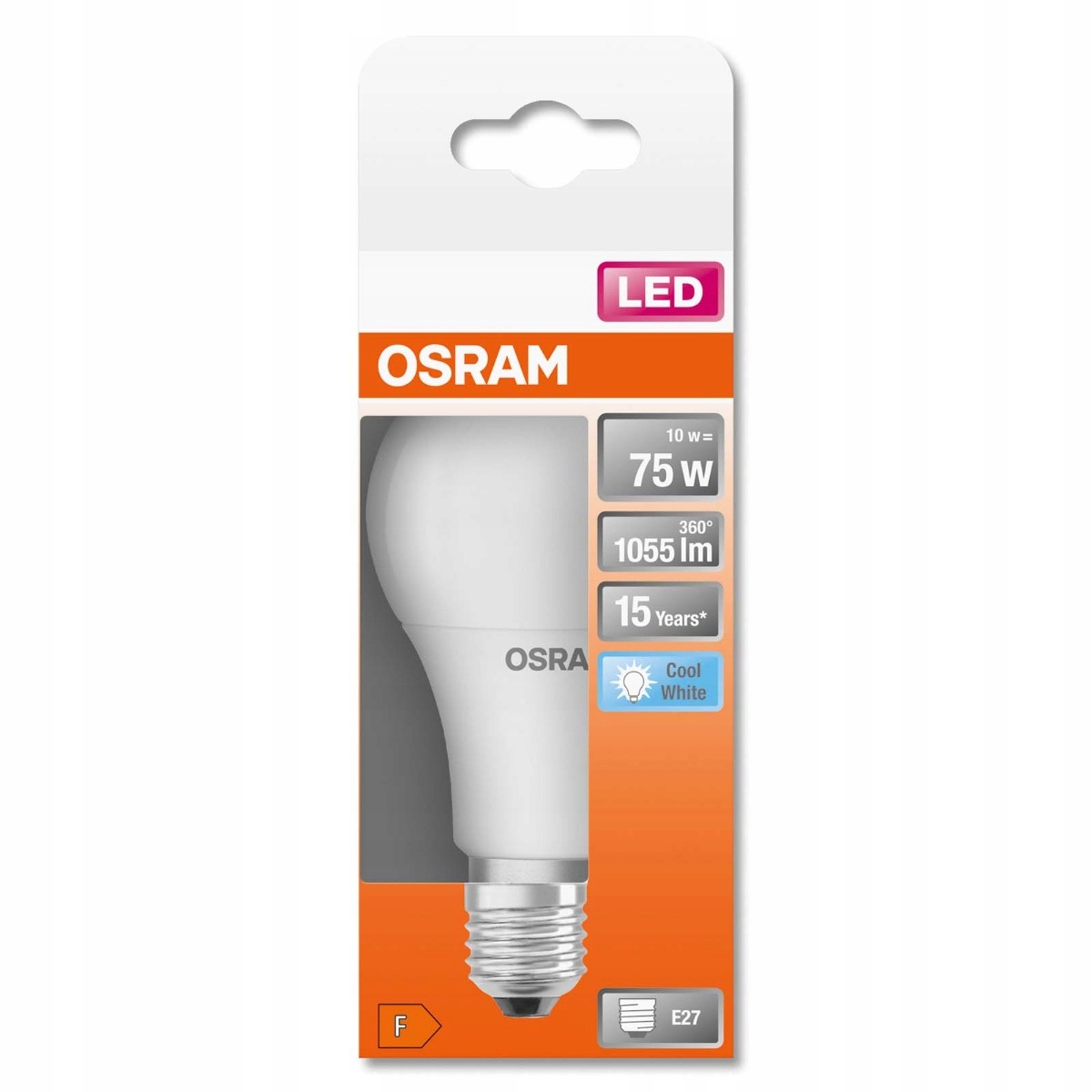 Żarówka LED E27 10W = 75W 4000K Neutralna OSRAM Marka Osram