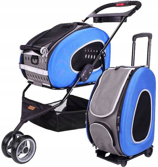 

Ibiyaya Transporter Wózek Eva Pet 5IN1 Niebieski