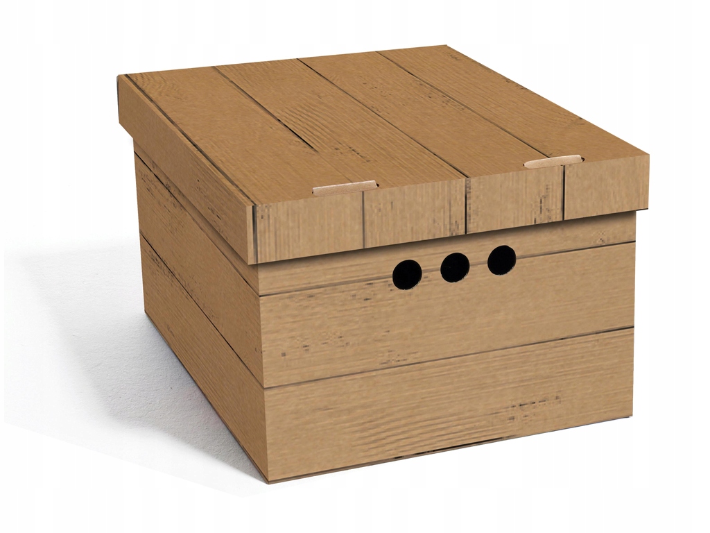 

Pudełko użytkowe kartonowe pudełka A4 deska brąz