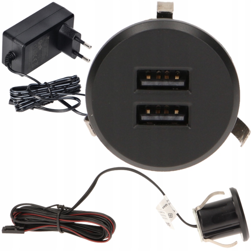 Ładowarka Usb Wpuszczana Chowana W Blat 3,4A 1,8m