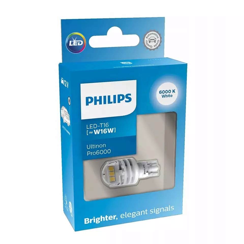 

Żarówka Philips W16W Led 6000K ultinon PRO6000SI