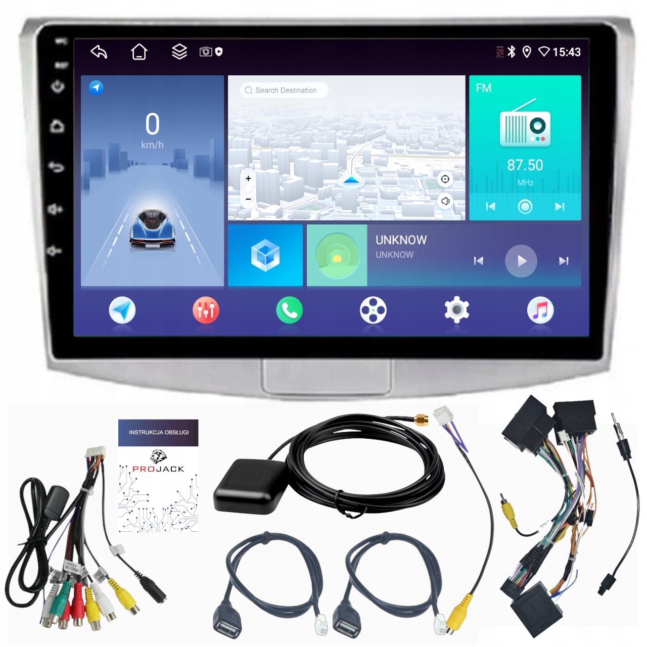 Rádio Navigácia Android Carplay Vw Passat B6 B7 CC 4GB 64GB Sim
