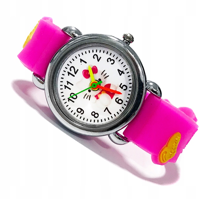 Zegarek dziecięcy - Hello Kitty - różowy biały Wzór dominujący inny wzór