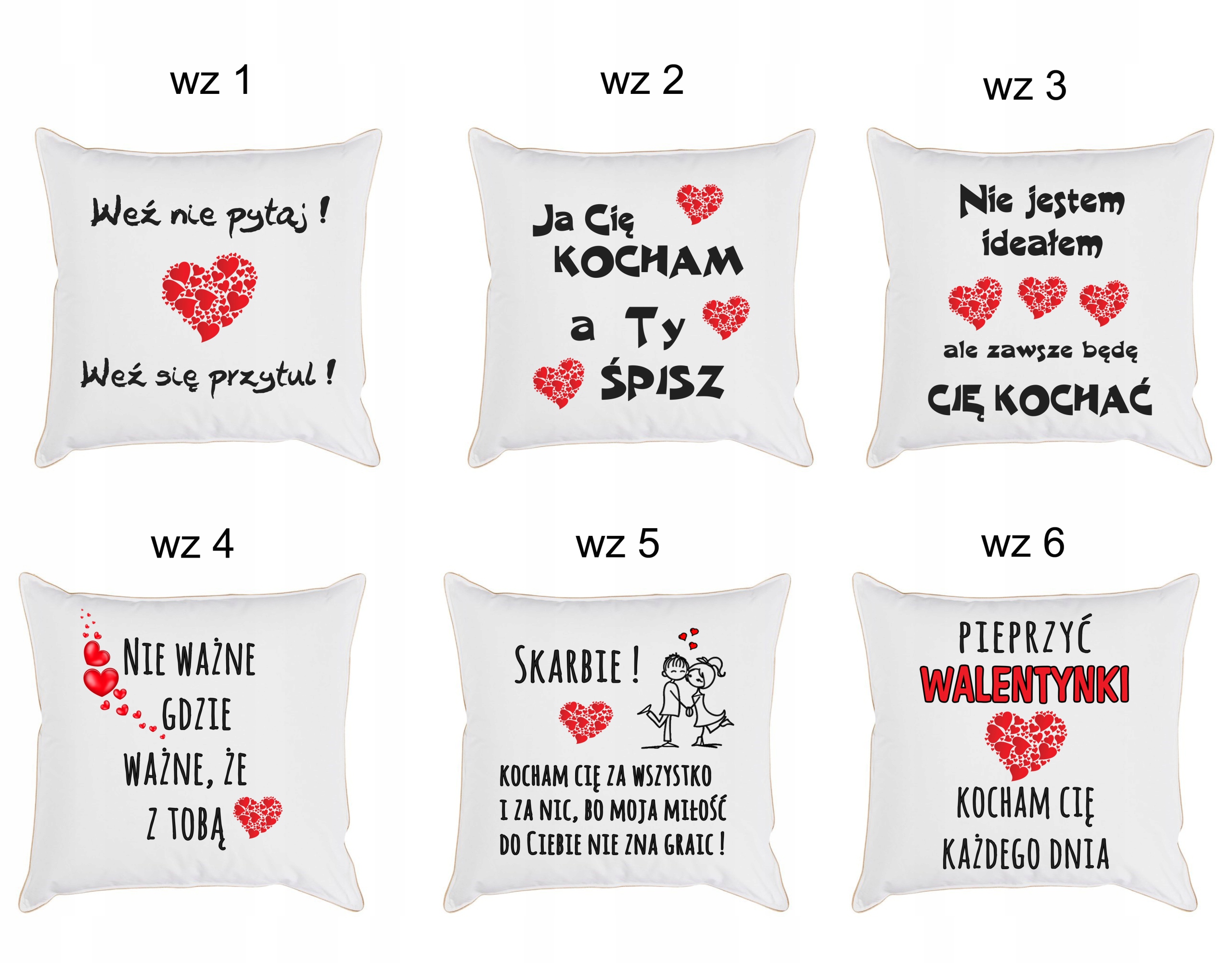 PODUSZKA WALENTYNKI PREZENT DLA NIEJ DLA NIEGO Marka inna
