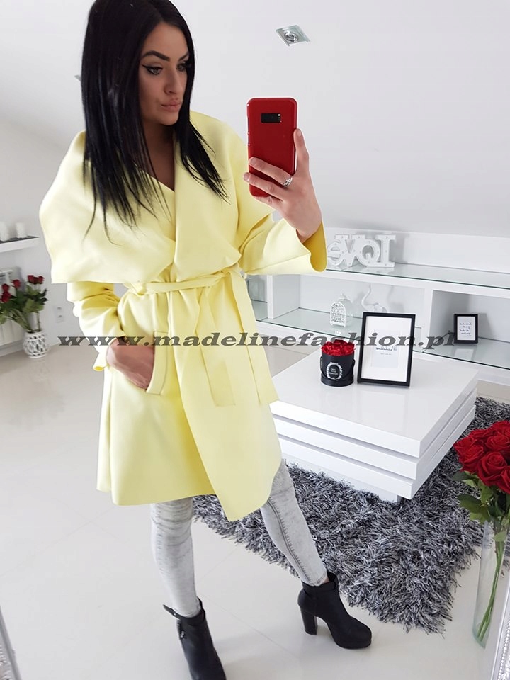 PL DŁUGI PŁASZCZ FLAUSZOWY DUŻO KOLOR FLAUSZ S M L Płeć kobieta