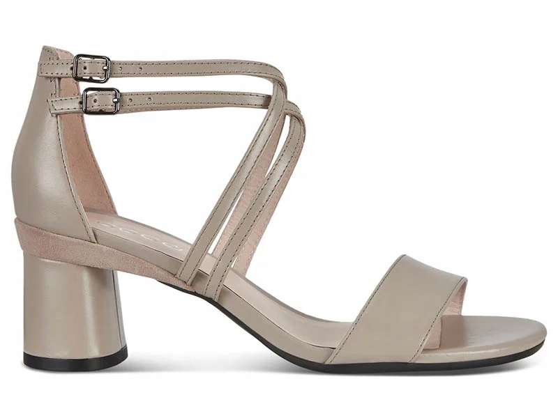 Ecco Dámské sandály Elevate 65 Block Sandal velikost 35 béžové, kůže