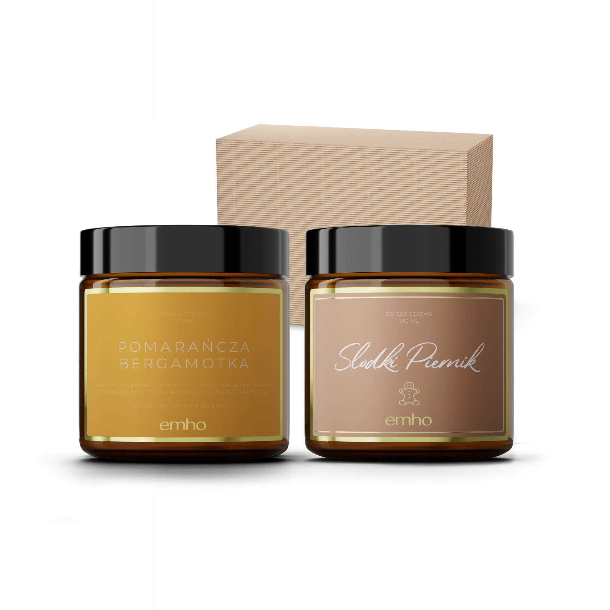 

Zest. prezentowy świece sojowe Pomarańcza+pierniki