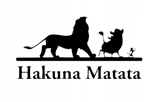 

Naklejka Auto Szybę Hakuna Matata Lew Pumba Timon