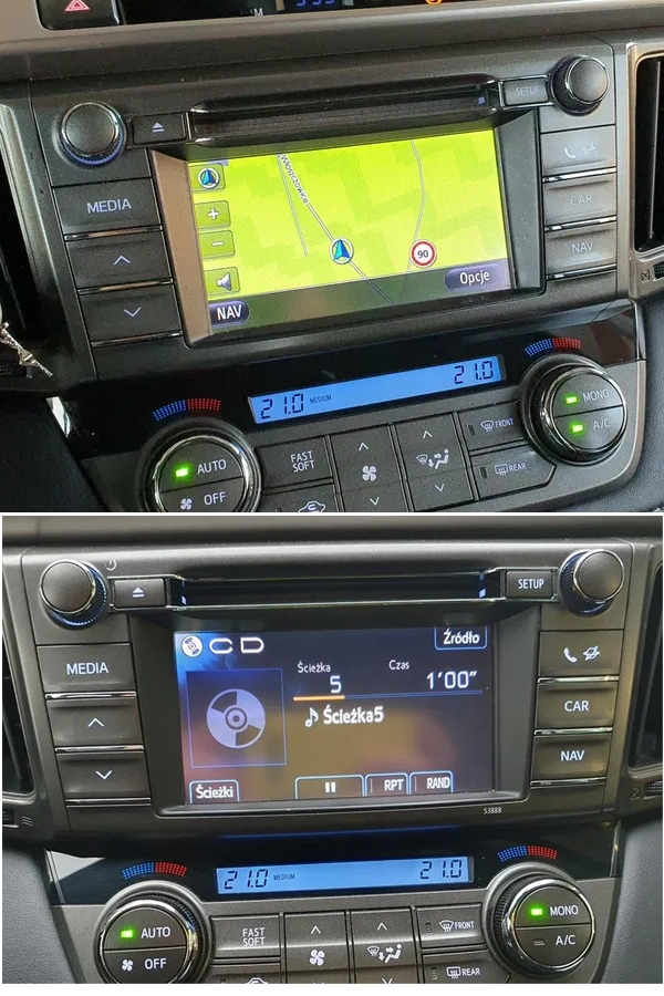 Mapa Toyota RAV4 (2012-2014) Toyota Dotykový Key Drive