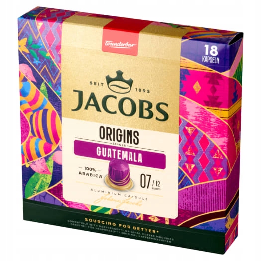 Levně Jacobs Origins Káva Guatemala v kapslích (18 kapslí)