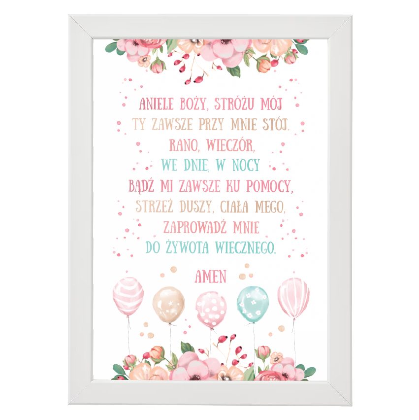 

Modlitwa w ramce urodziny chrzest