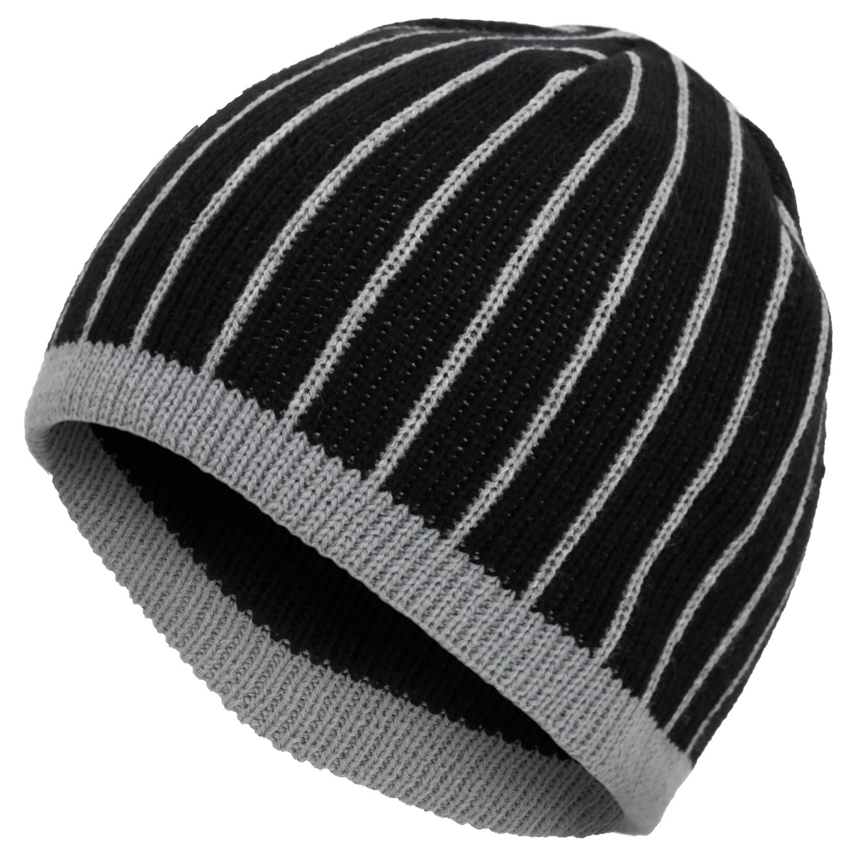 

W39H Męska Ciepła Zimowa Czapka Dzianinowa Cz.szar