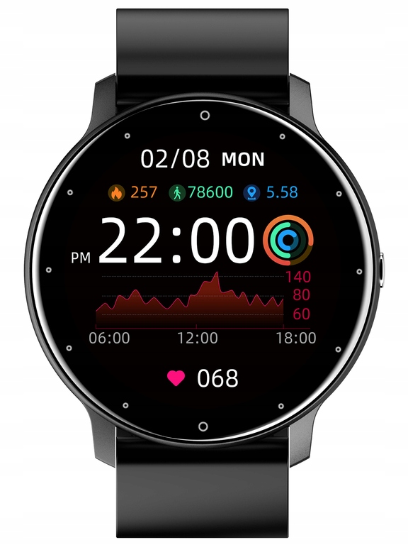 SMARTWATCH MĘSKI ZEGAREK GRAVITY +GRAWER SMS FB POLSKIE MENU SPORT +BOX Typ naręczny