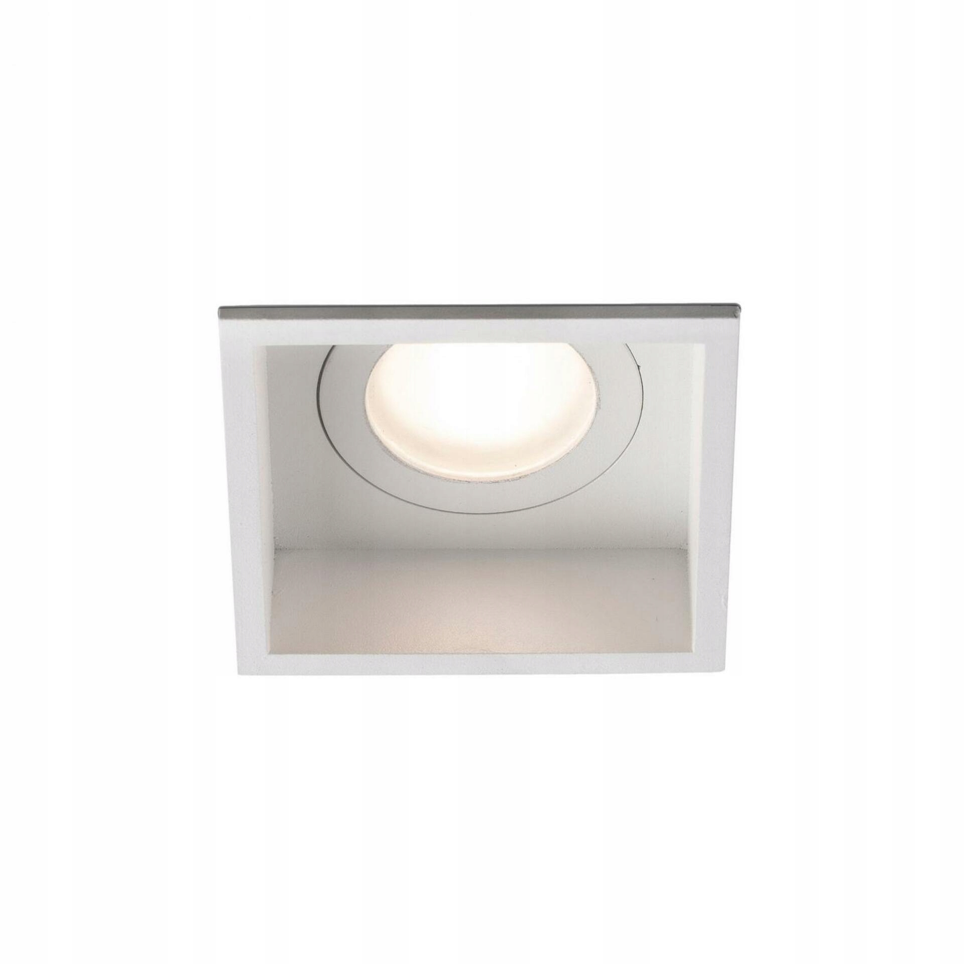 Faro Hyde Sq zapuštěné hranaté stropní svítidlo, bílá, IP44, GU10, 89x89 mm