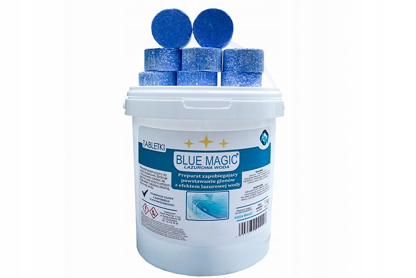 Preparat do basenów Blue Magic lazurowa woda chlor w tabletkach 6w1 1kg