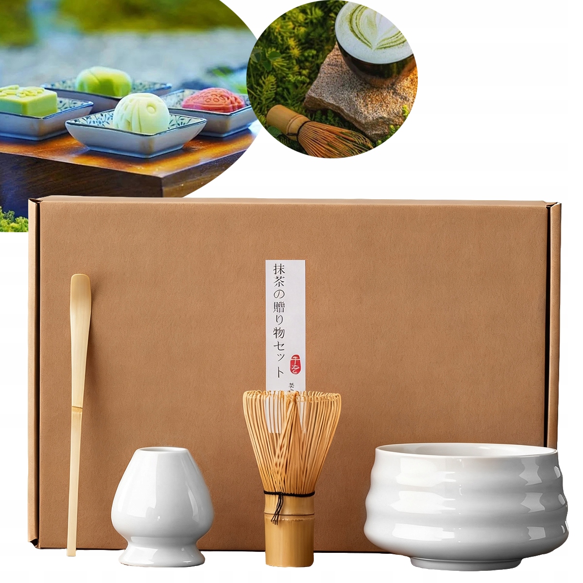 4 Ks Dárková Sada Na Čaj Matcha Čajový Set Matcha Keramika