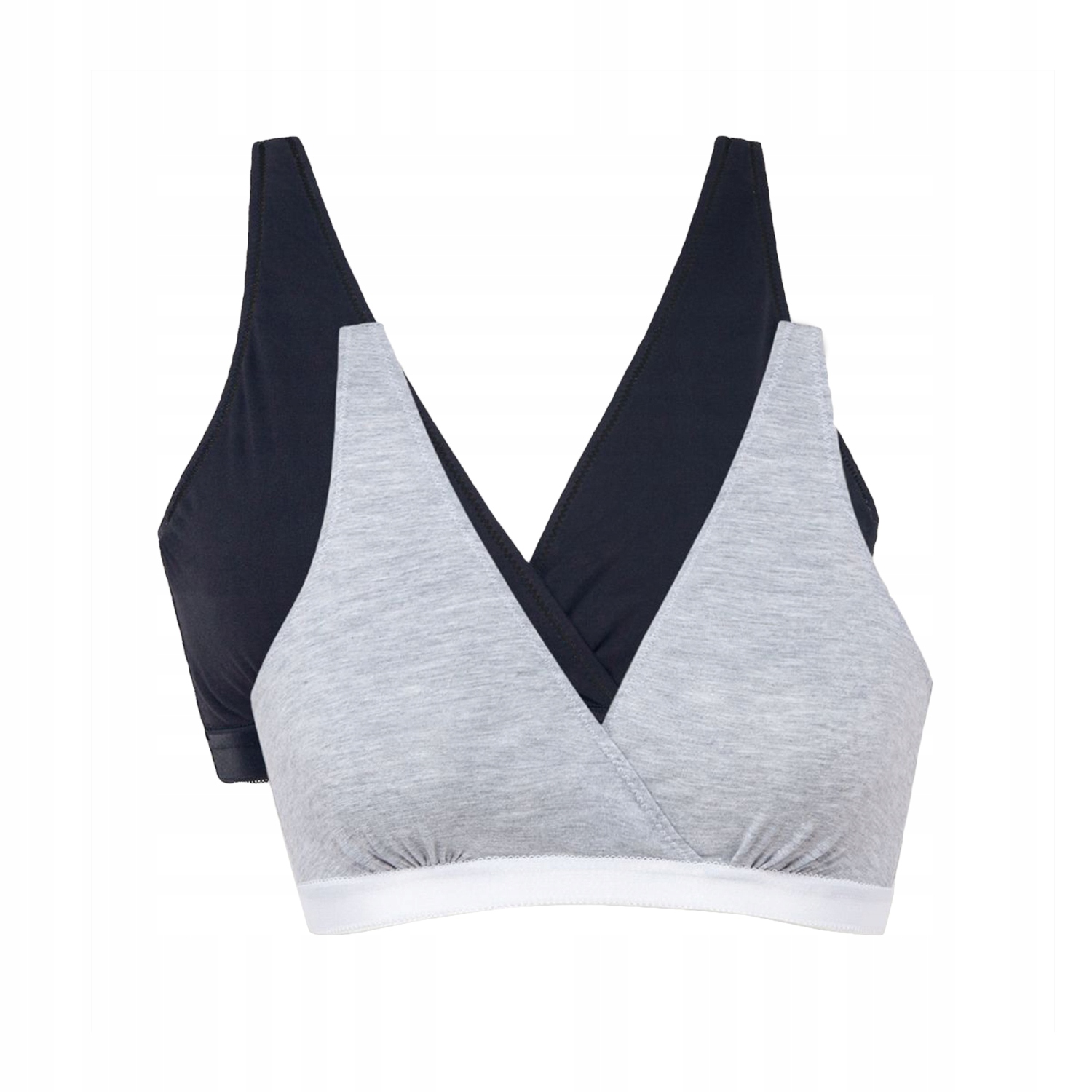Mitex Lilly 2 pak černá/šedá Podprsenka Na Kojení měkká XL