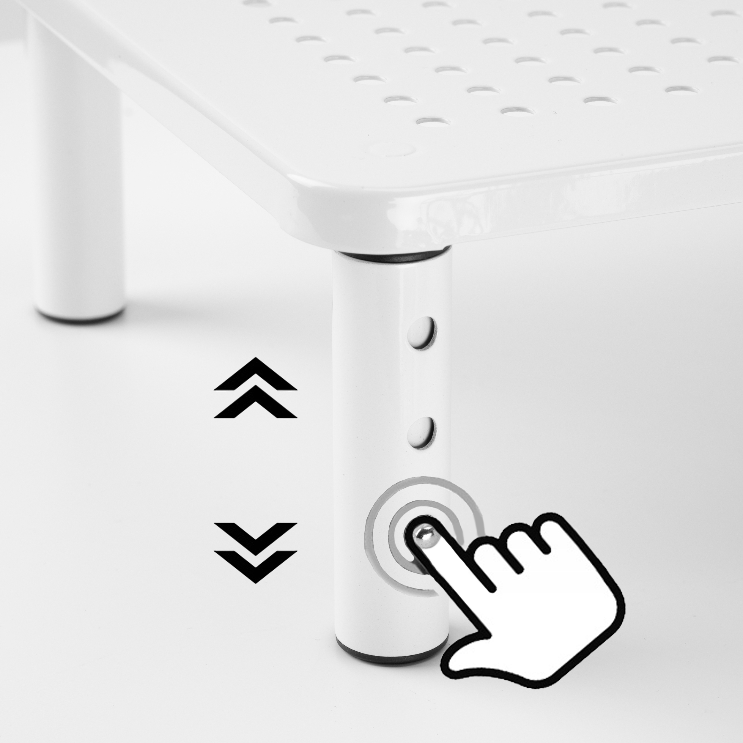 PODSTAWKA POD MONITOR LAPTOP REGULOWANA Z SZUFLADĄ METALOWA GAMINGOWA EAN (GTIN) 5902340330616