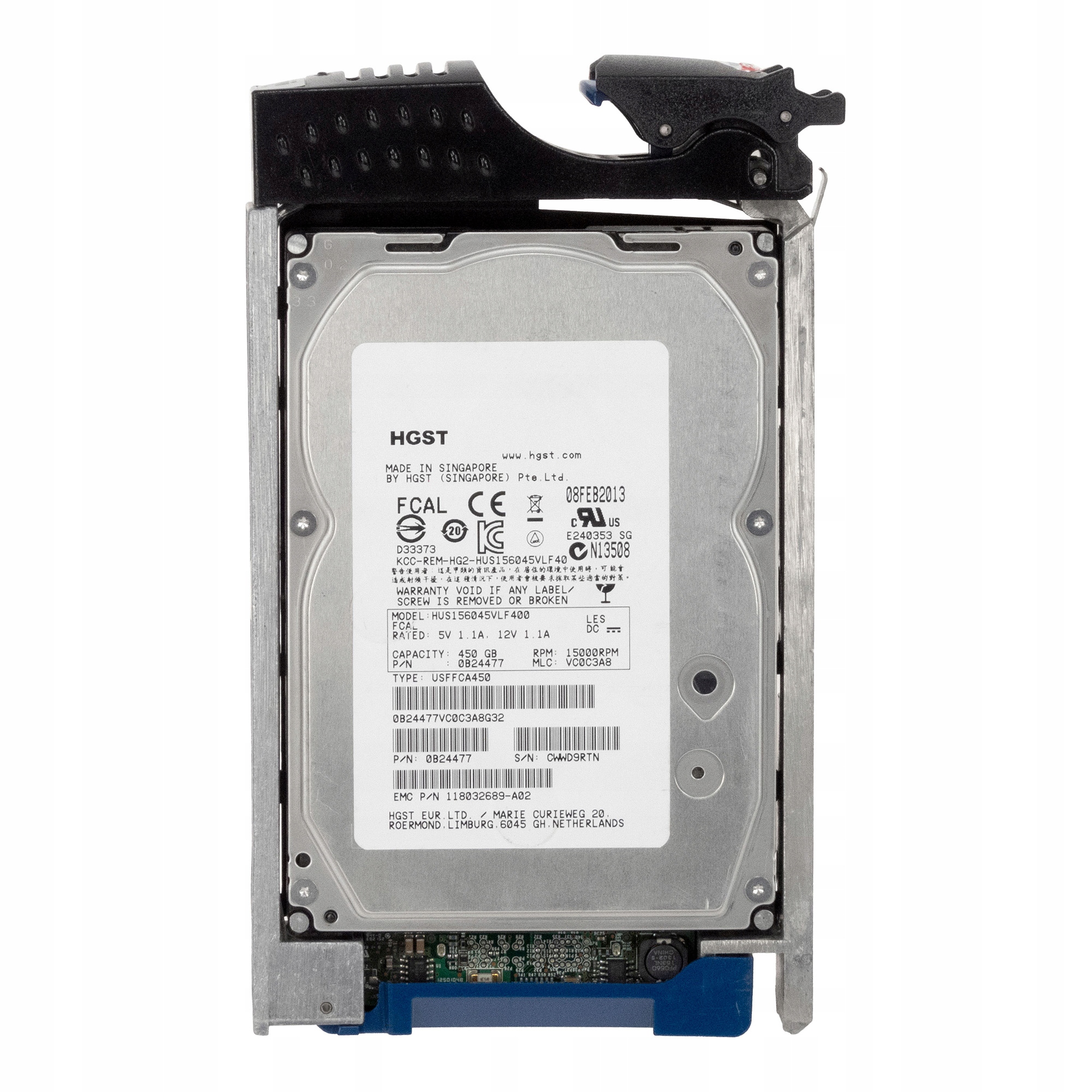Emc 118032689-A02 450GB 15K 64MB Fc 4Gbps 3.5'' HUS156045VLF400
