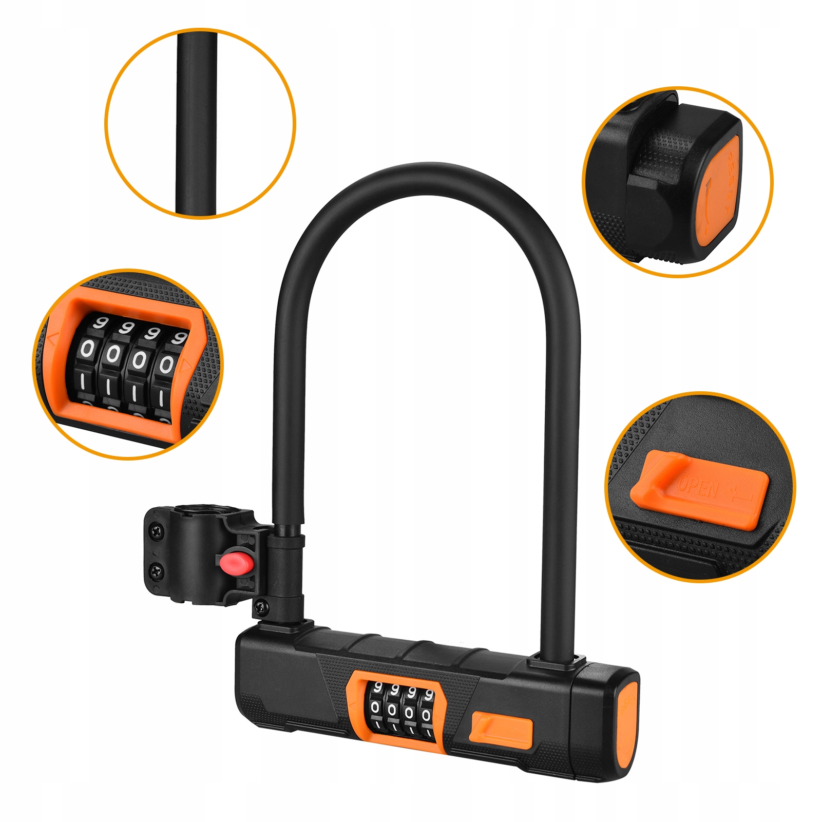 Uniwersalne zabezpieczenie zapięcie U-lock do Hulajnogi Elektrycznej