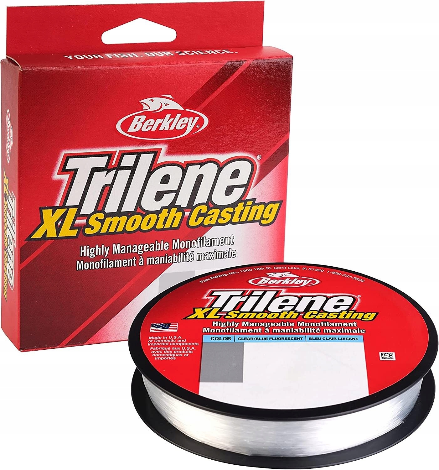 Żyłka Berkley Trilene XL Mono 0,42mm 245m Clear Średnica (mm): 0.42
