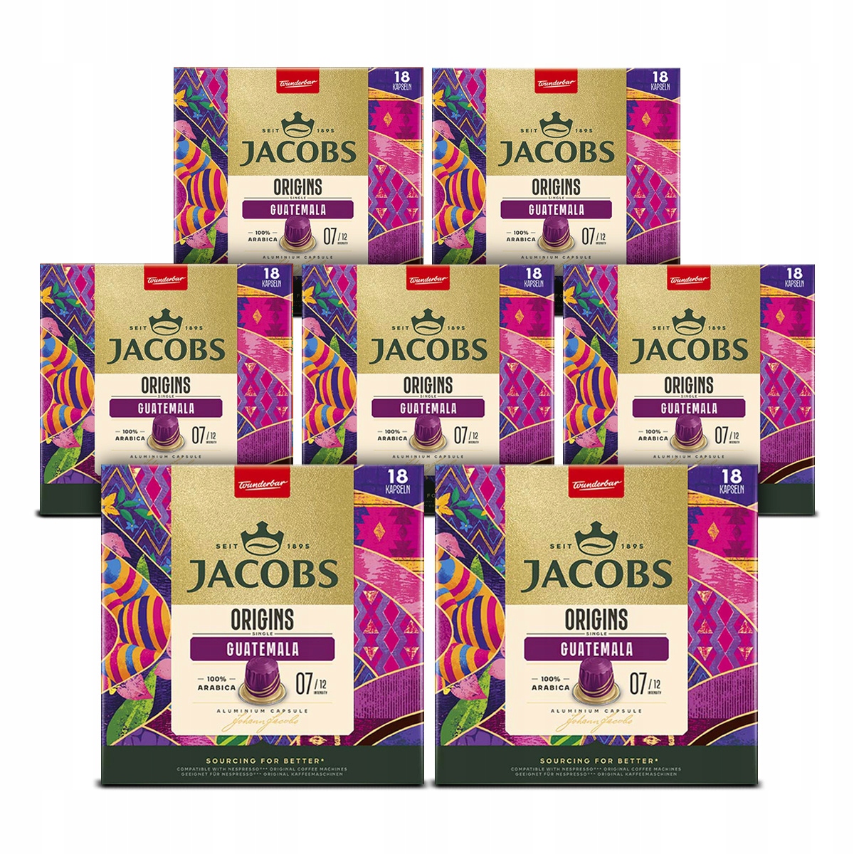Kapsułki Jacobs do Nespresso(r)* Origins Guatemala 6+1 opakowanie Gratis!