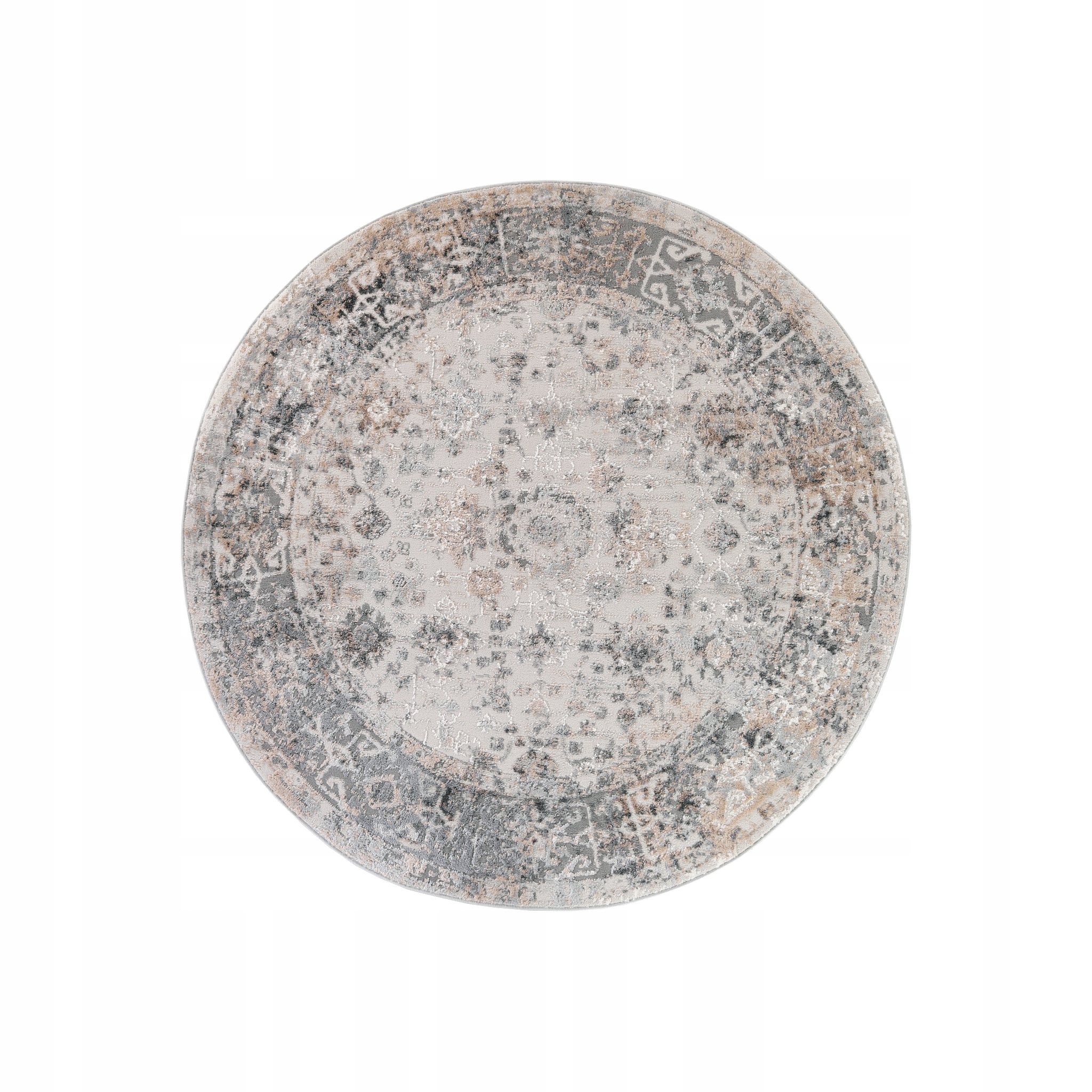 Dywan Valley 160x160 Koło Dwupoziomowy Modny Nowoczesny Vintage