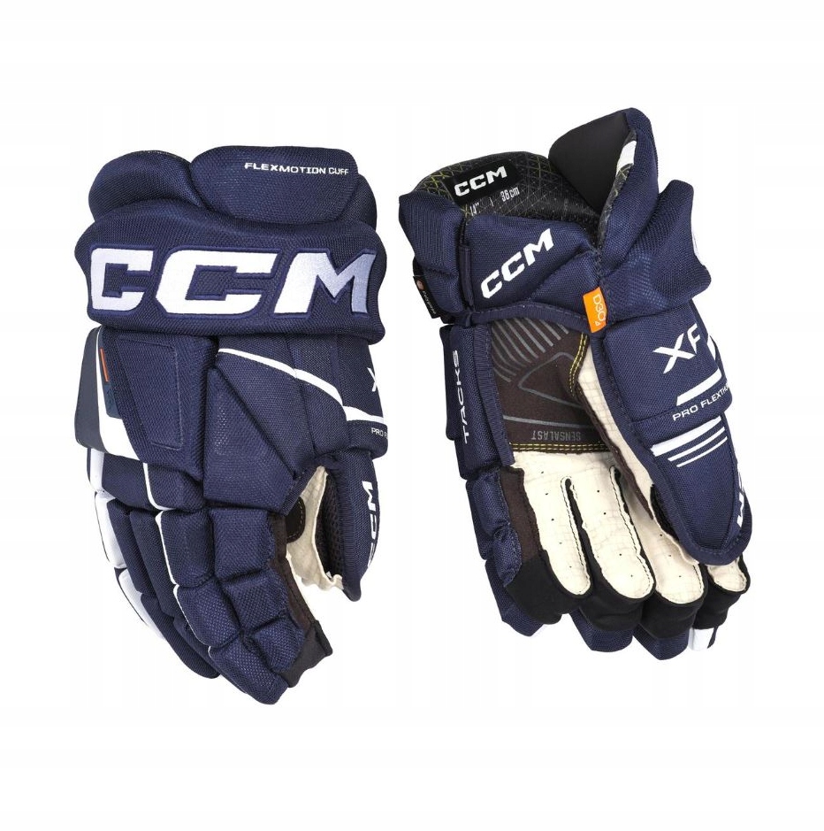 CCM Rukavice CCM Tacks Xf Jr, Junior, 11", tmavě modrá-bílá