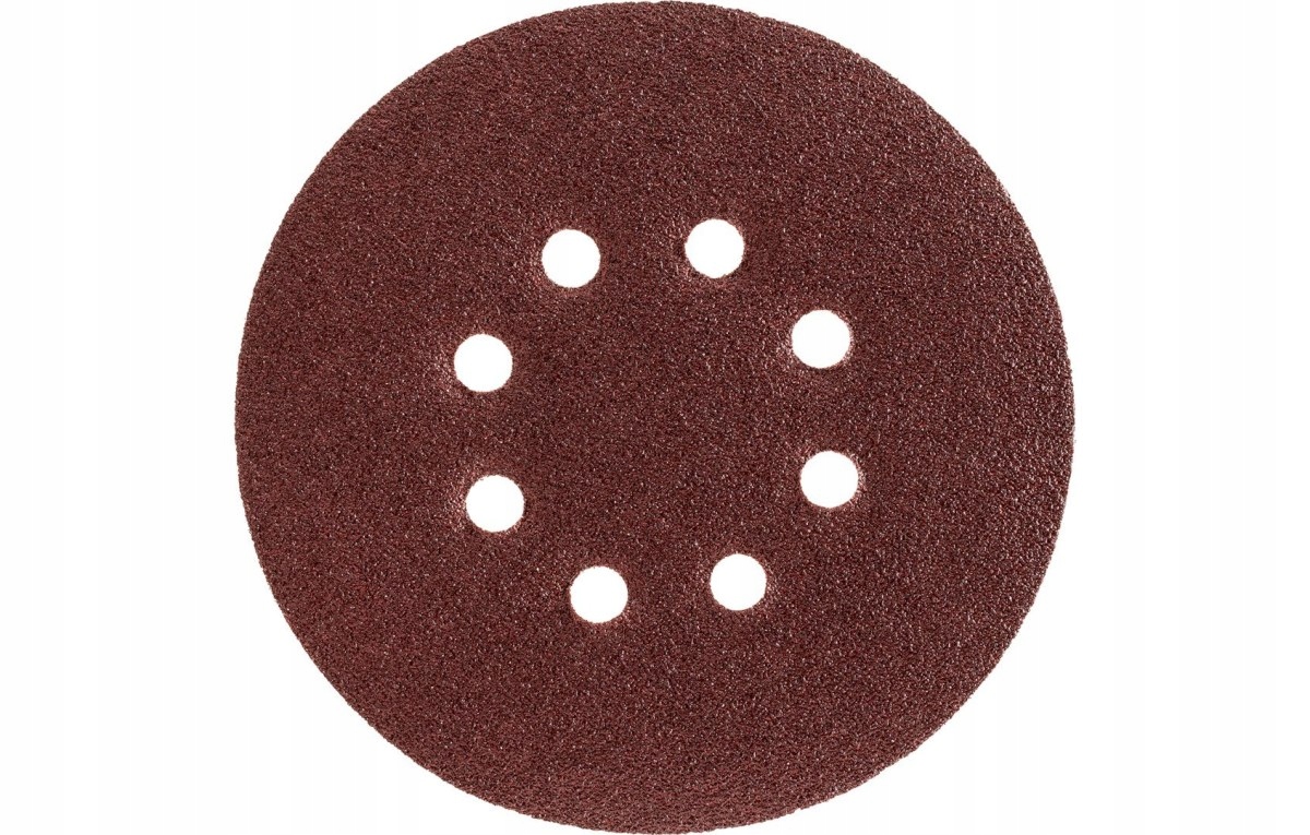 Drel Krążki ścierne papier ścierny 125mm P80 na rzep z otworami 5szt