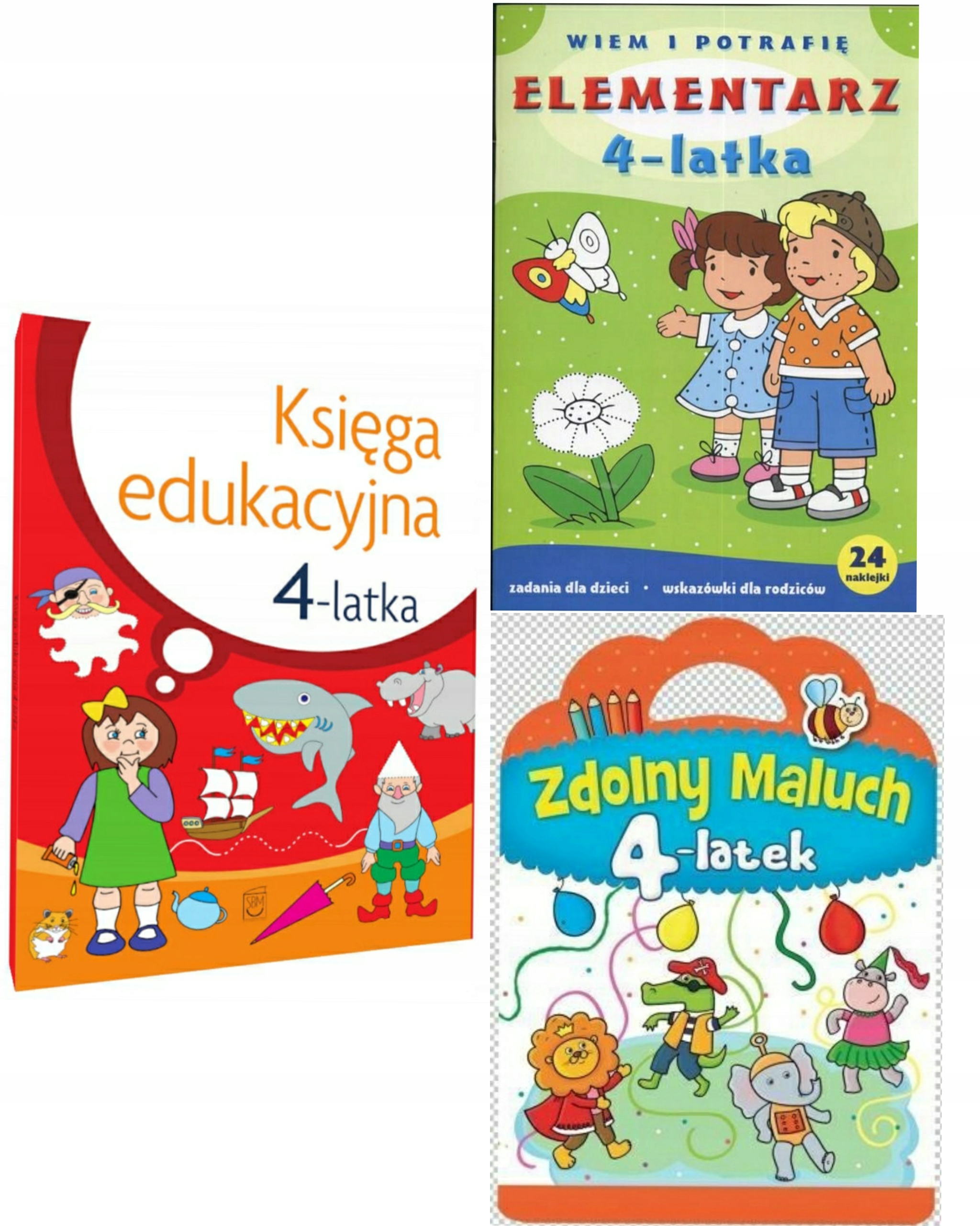 

Zestaw Naklejki Teczka Akademia Elementarz 4 Latka