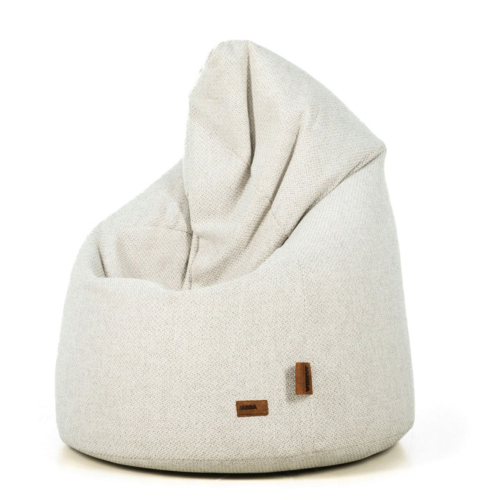 Sedací vak Sack Premium – béžově-šedý moderní sedací pytel loft Jabba