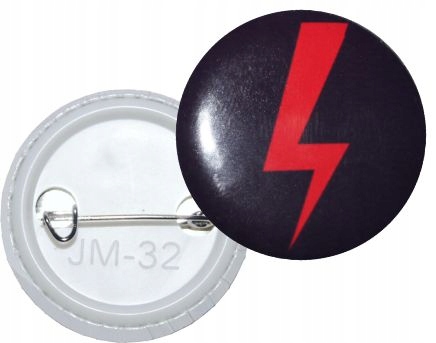

Button Strajk Kobiet błyskawica przypinka 32 mm