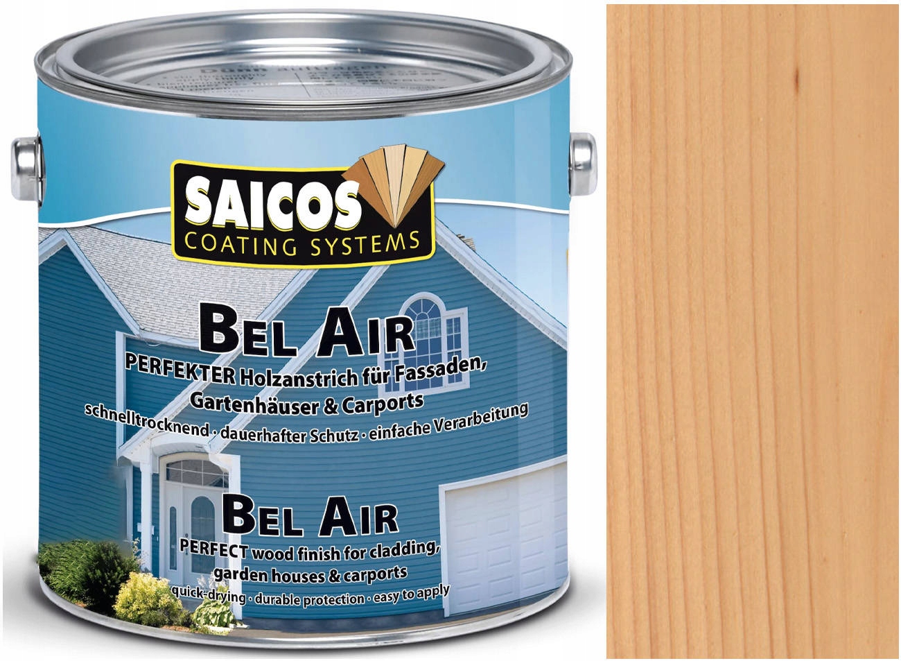 Saicos farba na fasádu záhrady Bezbarevná 720002 2,5L