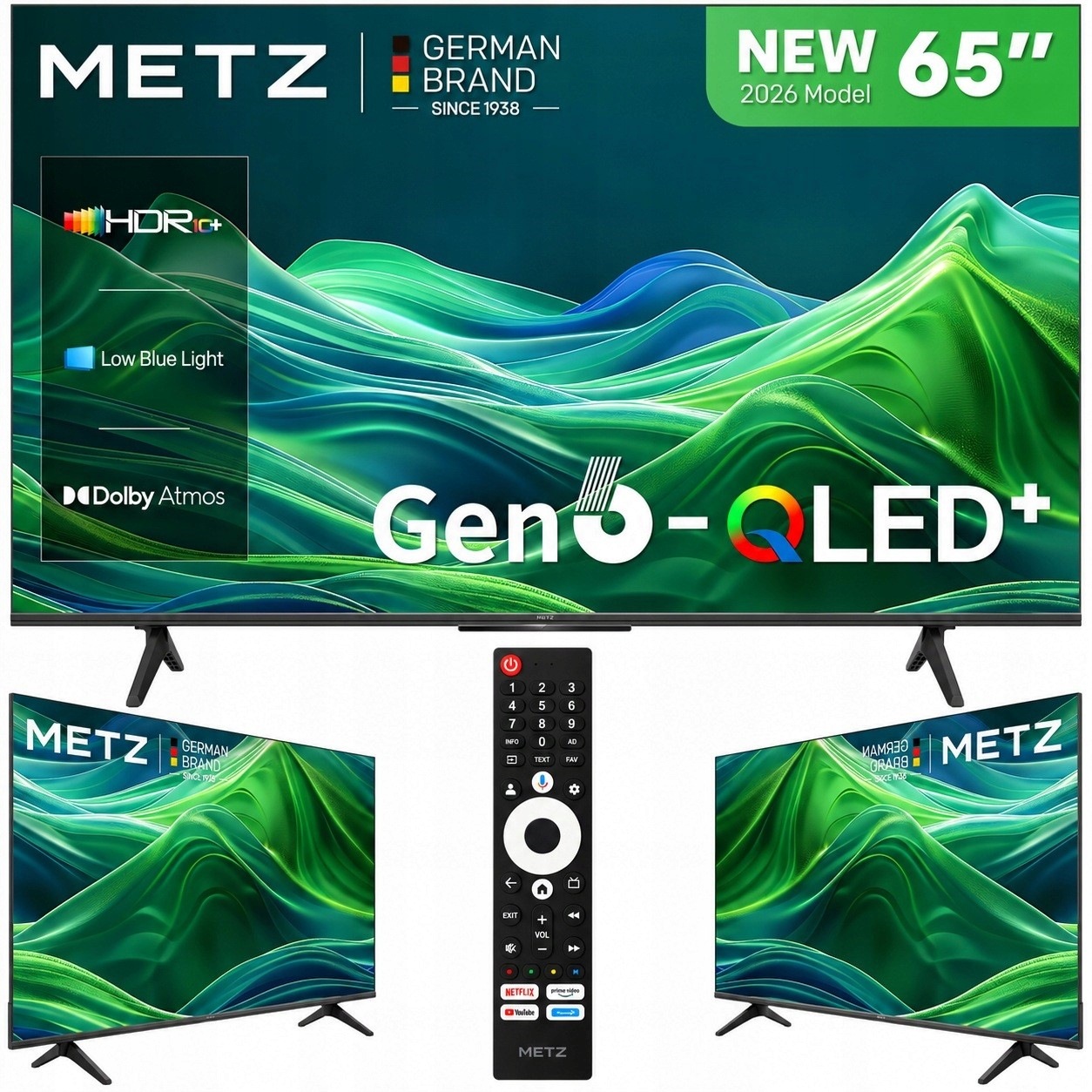 Telewizor Smart Tv Qled 65" Metz 65MQH7500Z 4K Google Android Dolby Atmos