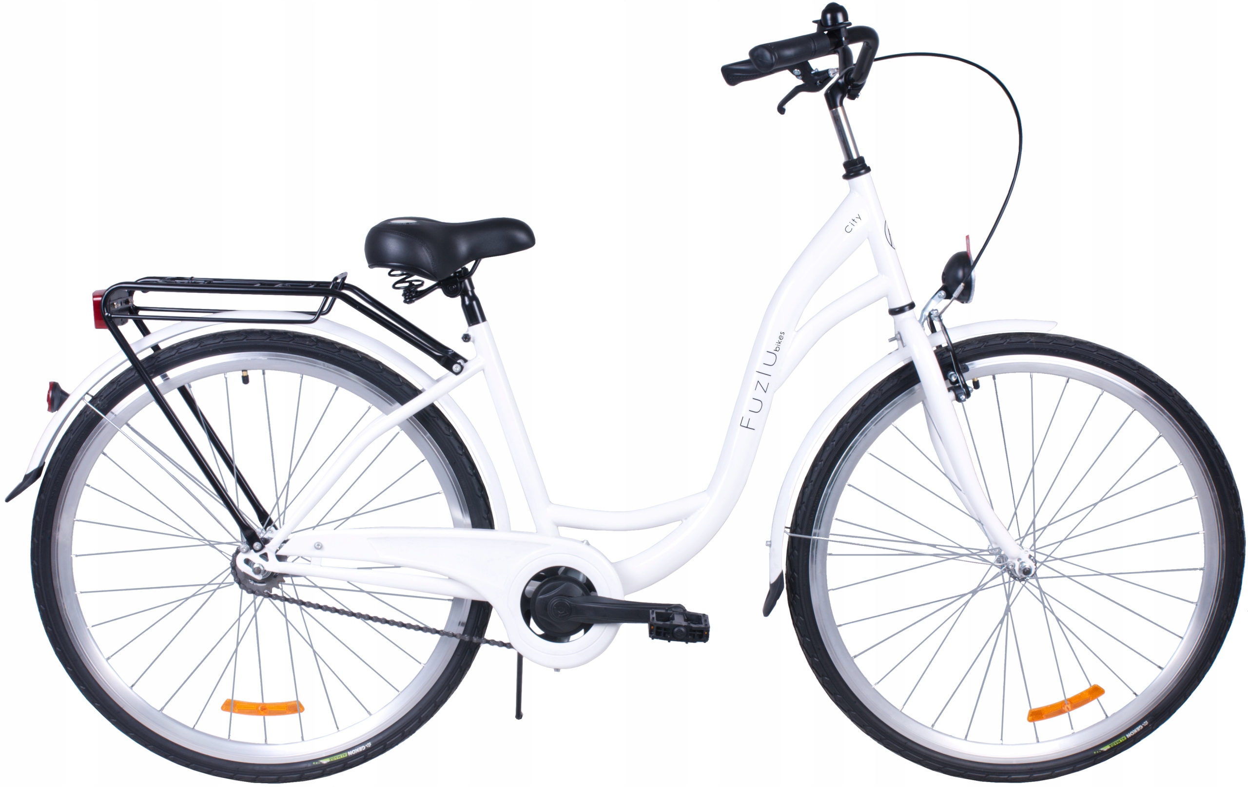 Rower miejski 28 Fuzlu City S1 biały