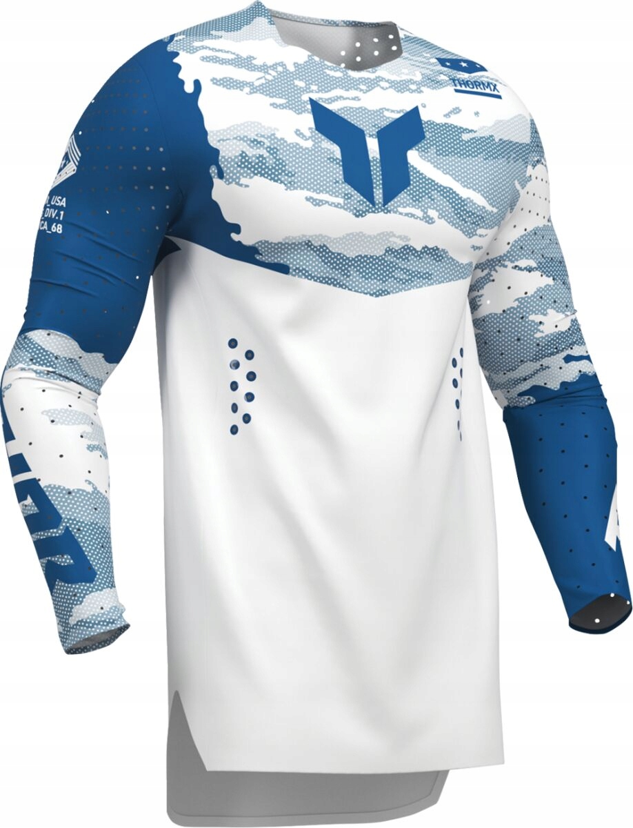 Mikina Na Crossa Quada Thor Sportmode Recon White/blue (XL) 29109080