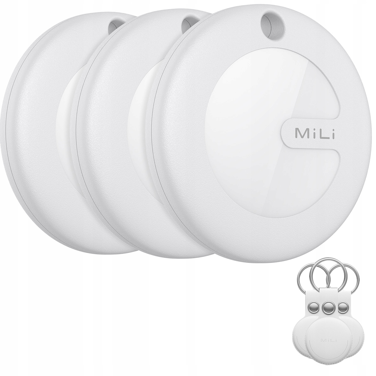 Lokalizator Gps 3x MiTag MiLi Android+ 3x Etui Brelok do plecaka kluczy psa