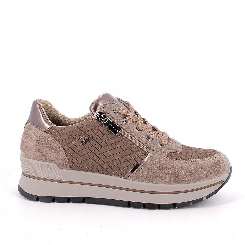 Dámské tenisky Igi&co 4672911 Scamosc/nabuk Fango velikost 37, Capucino (kapučíno)